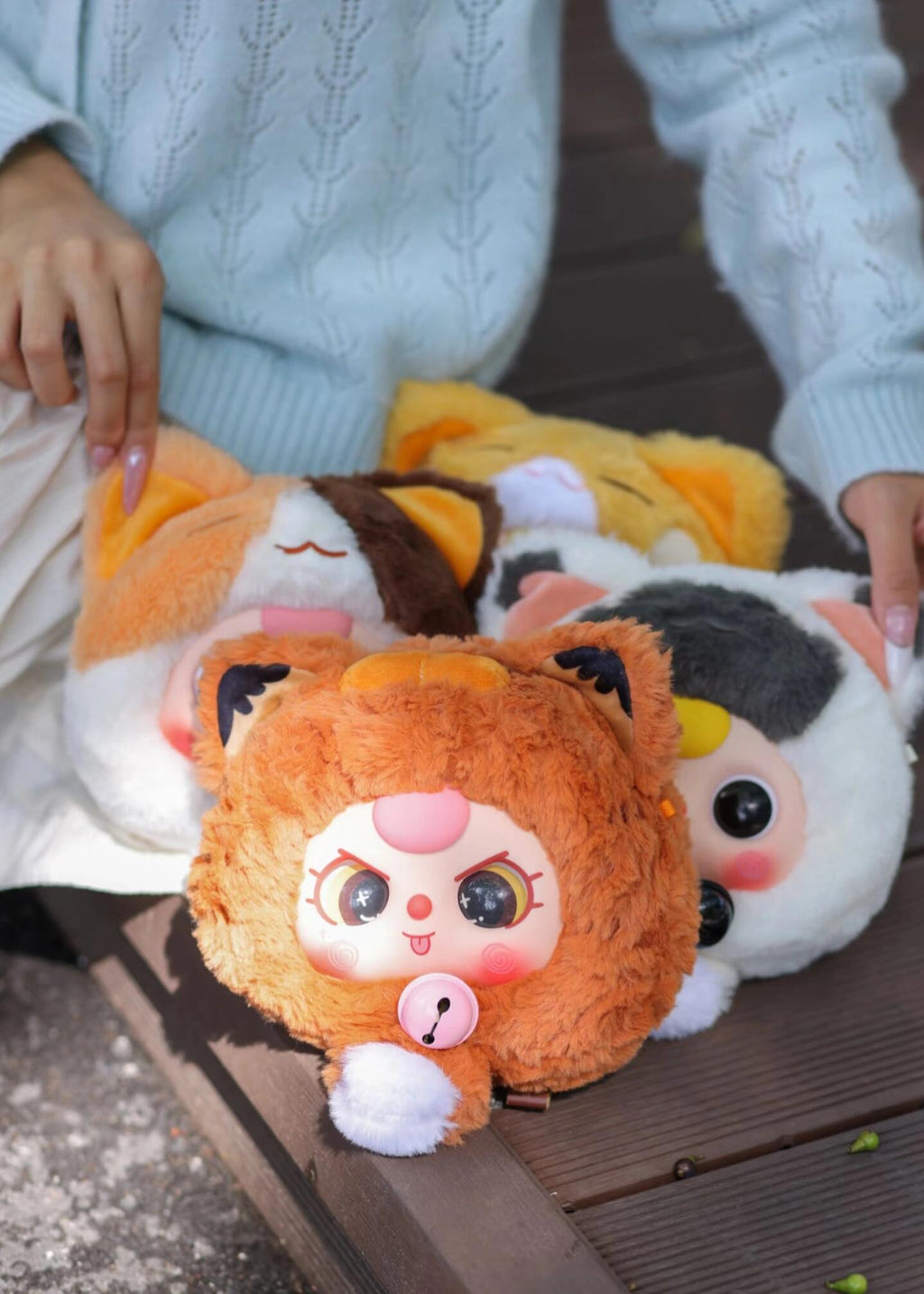 BABY THREE-FOURTUNE CAT ZIPPER BAG Blind Box