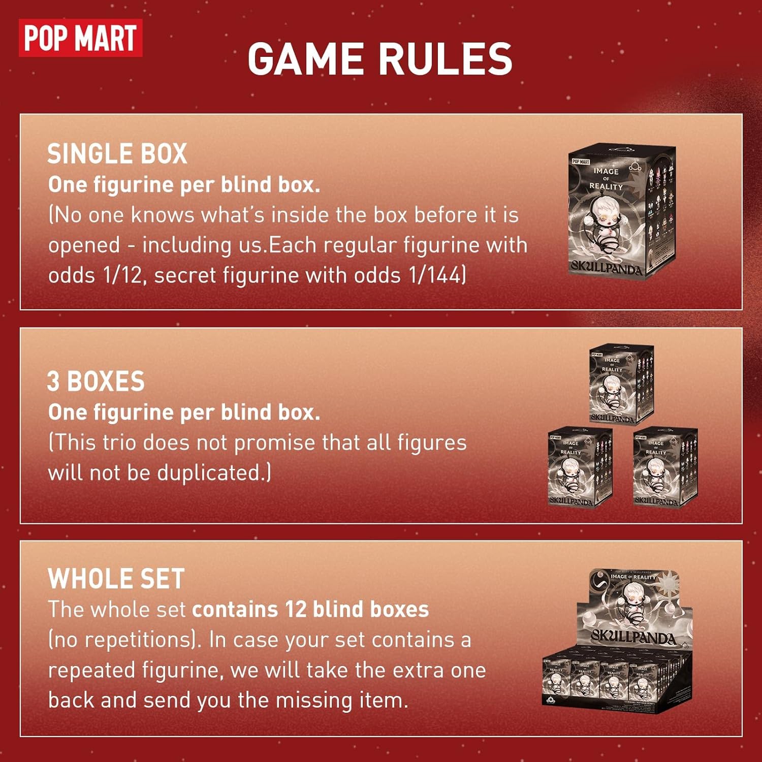 SKULLPANDA Image Of Reality Series Figures